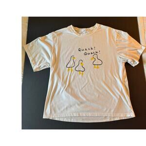 Milu White Duck Quack Tee